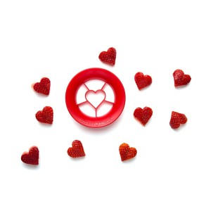 Cortador de fresas en forma de corazón SWEET HEART