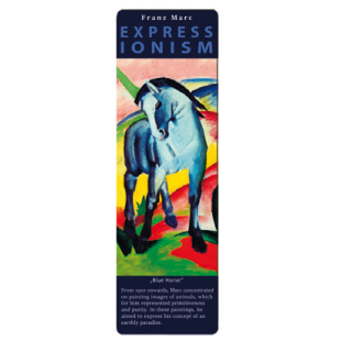 Marcapáginas - ART BOOKMARK EXPRESSIONISTS FRANZ MARC BLUE HORSE