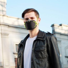 Máscara antipolución - SILVER MASK BLACK & YELLOW