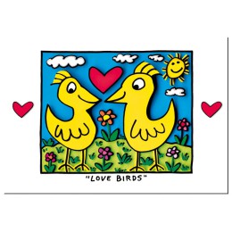Tarjeta - JAMES RIZZI. LOVE BIRDS