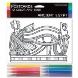 Tarjetas coloreables - ANCIENT EGYPT (3 UNIDADES)