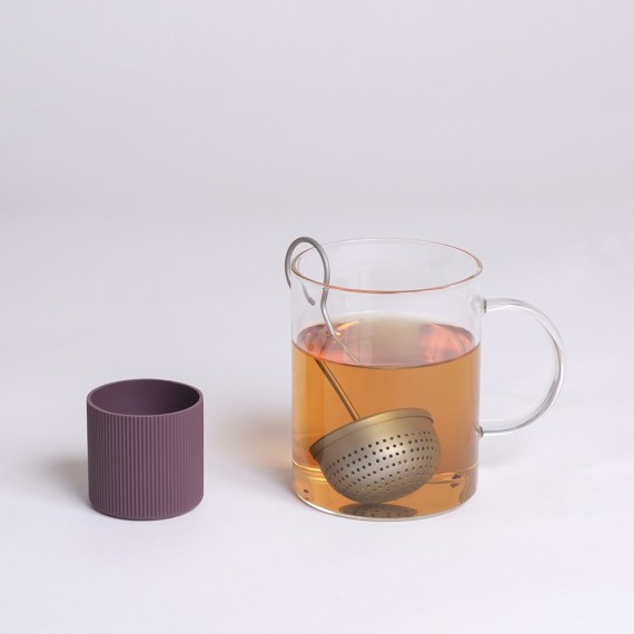 Infusor de té - MATT STEEL TEA INFUSER (ROUND SHAPE) SEMIESFÉRICO