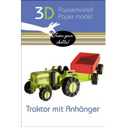 Artículo para montar - 3-D PAPER MODEL TRACTOR CON TRAILER